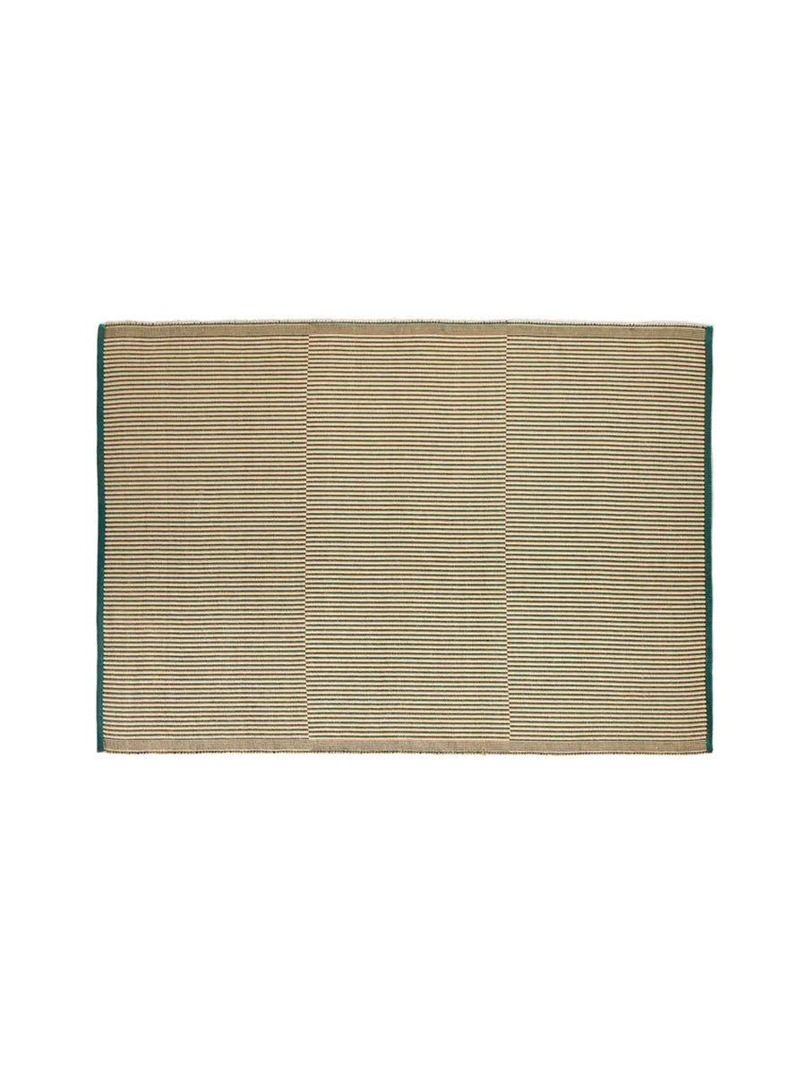 Tapis Teppich von HAY - 140 x 200 cm / Schwarz und Grün - Jacobsen Plus