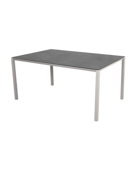 Pure Tisch, 150x90 cm von Cane-line - Toscana Sand / Lavagrau - Jacobsen Plus