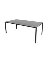 Pure Bord, 200x100 cm fra Cane-line - Lava grey / Basalt grey - Jacobsen Plus