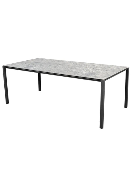 Pure Bord, 200x100 cm fra Cane-line - Lava grey / Multi Colour - Jacobsen Plus