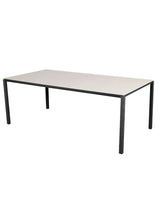 Pure Bord, 200x100 cm fra Cane-line - Lava grey / Toscana Sand - Jacobsen Plus