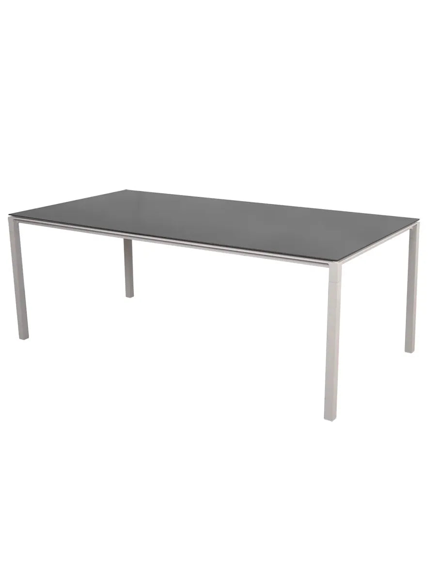 Pure Bord, 200x100 cm fra Cane-line - Sand / Nero Black - Jacobsen Plus