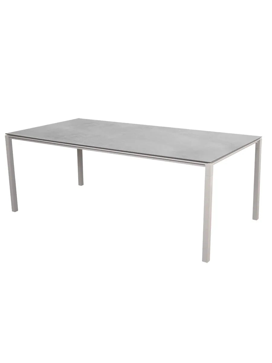 Pure Bord, 200x100 cm fra Cane-line - Sand / Fossil Grey - Jacobsen Plus