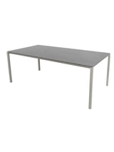 Pure Bord, 200x100 cm fra Cane-line - Taupe / Basalt grey - Jacobsen Plus