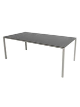 Pure Bord, 200x100 cm fra Cane-line - Taupe / Nero Black - Jacobsen Plus