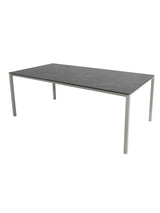 Pure Bord, 200x100 cm fra Cane-line - Taupe / Fossil Black - Jacobsen Plus