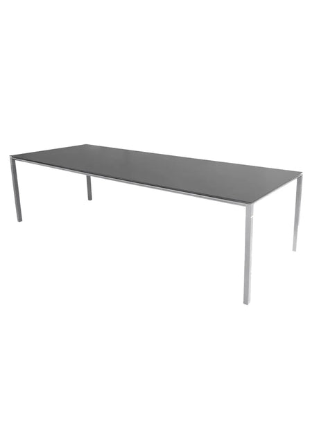 Pure Tisch, 280x100 cm von Cane-line - Hellgrau / Nero Black - Jacobsen Plus