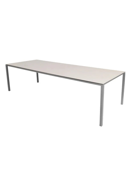 Pure Tisch, 280x100 cm von Cane-line - Hellgrau / Toscana Sand - Jacobsen Plus
