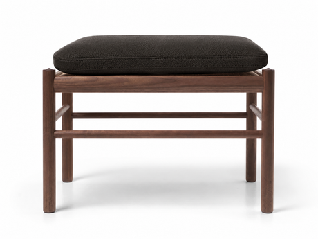 OW149F Fußhocker für Colonial Sessel, Walnuss Öl, Thor 301-Leder von Ole Wanscher - 1 - Jacobsen Plus