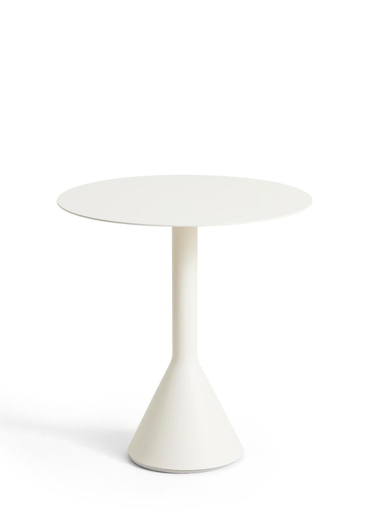 Palissade Cone Tisch von HAY - Ø: 70 x H: 74 cm / Cremeweiß - Jacobsen Plus