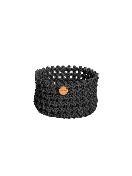 Soft Rope Korb, Ø40 cm von Cane-line - Dunkelgrau - Jacobsen Plus