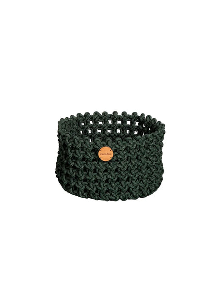 Soft Rope Korb, Ø40 cm von Cane-line - Dunkelgrün - Jacobsen Plus