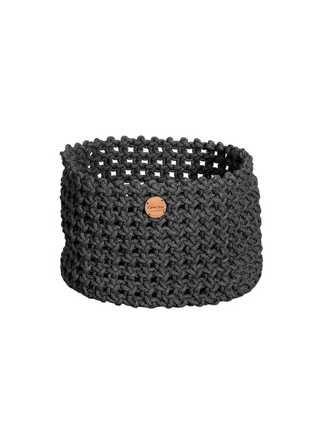 Soft Rope Korb, Ø50 cm von Cane-line - Dunkelgrau - Jacobsen Plus