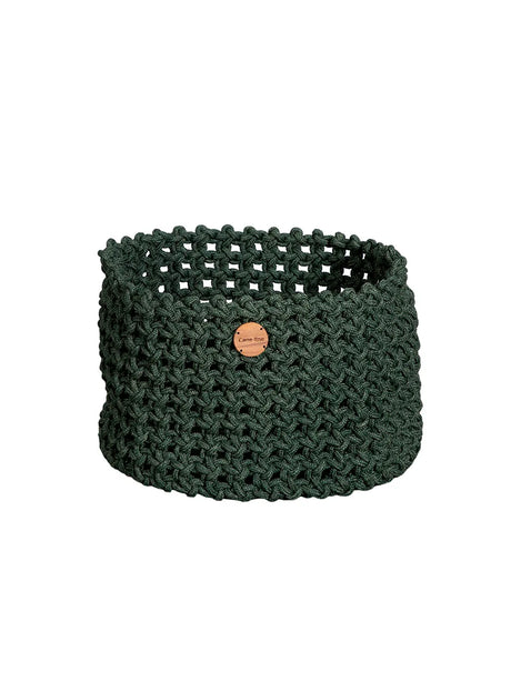Soft Rope Korb, Ø50 cm von Cane-line - Dunkelgrün - Jacobsen Plus