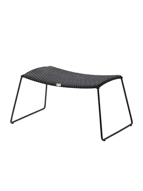Breeze Fußhocker von Cane-line - Schwarz - Jacobsen Plus