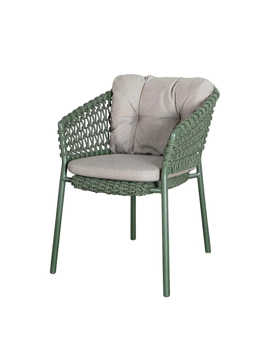 Ocean Stol, Soft Rope fra Cane-line - Dark green / Taupe, Cane-line Natté - Jacobsen Plus