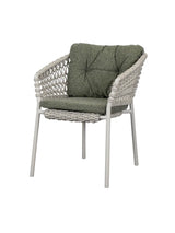 Ocean Stol, Soft Rope fra Cane-line - Sand / Dark green, Cane-line Wove - Jacobsen Plus