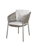 Ocean Stol, Soft Rope fra Cane-line - Taupe / Light brown, Cane-line Wove - Jacobsen Plus