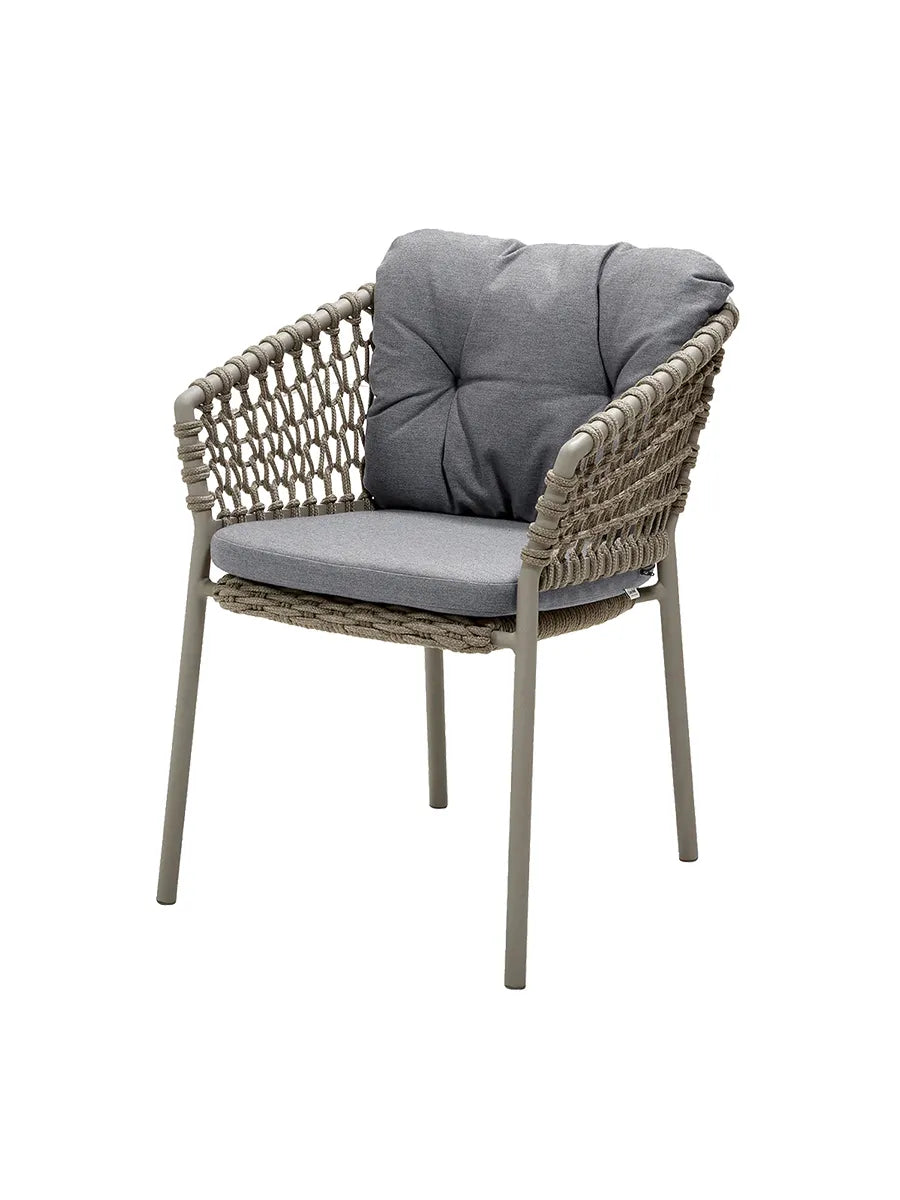 Ocean Stol, Soft Rope fra Cane-line - Taupe / Grey, Cane-line Natté - Jacobsen Plus