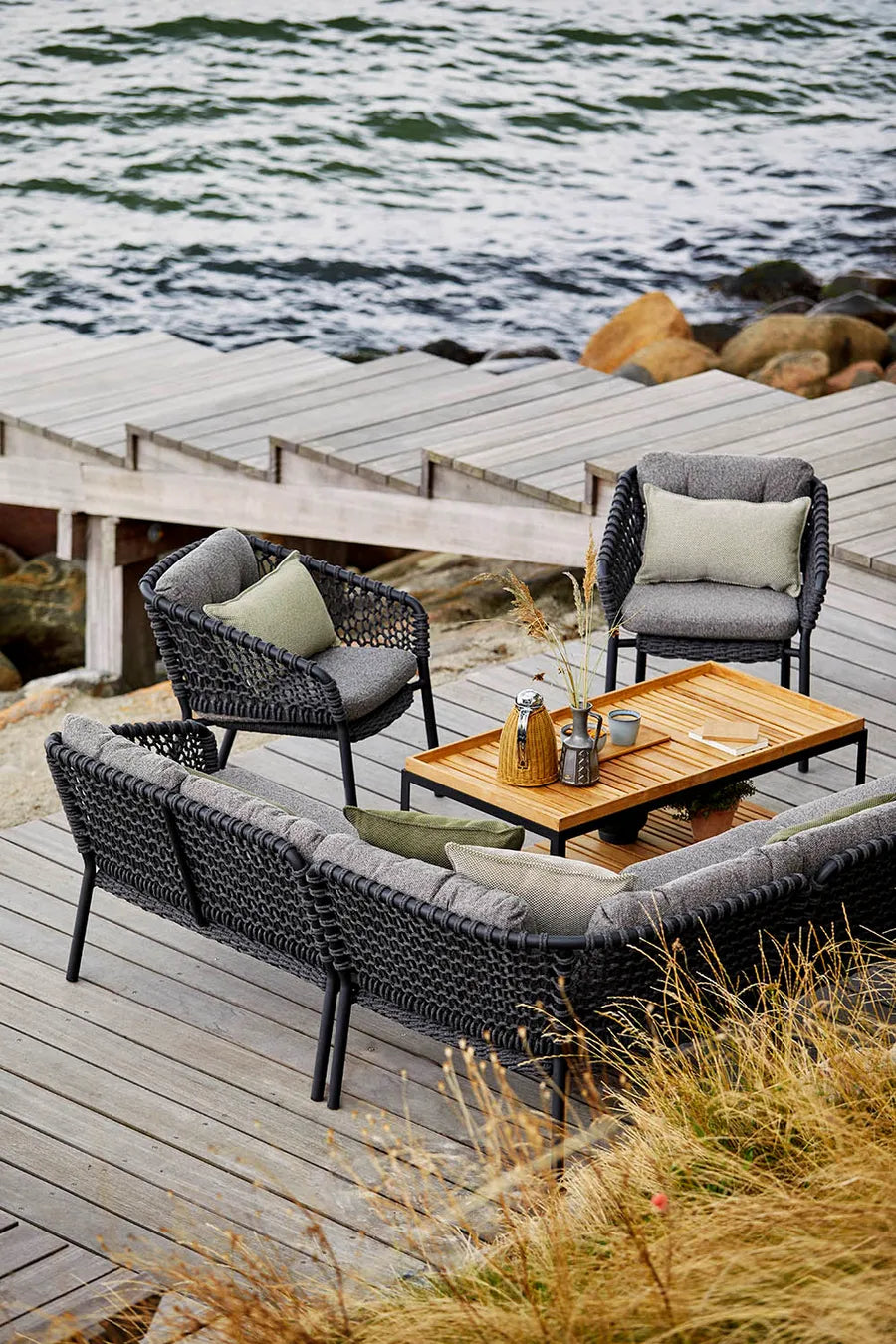 Ocean Lounge-Sessel, Soft Rope von Cane-line - 1 - Jacobsen Plus