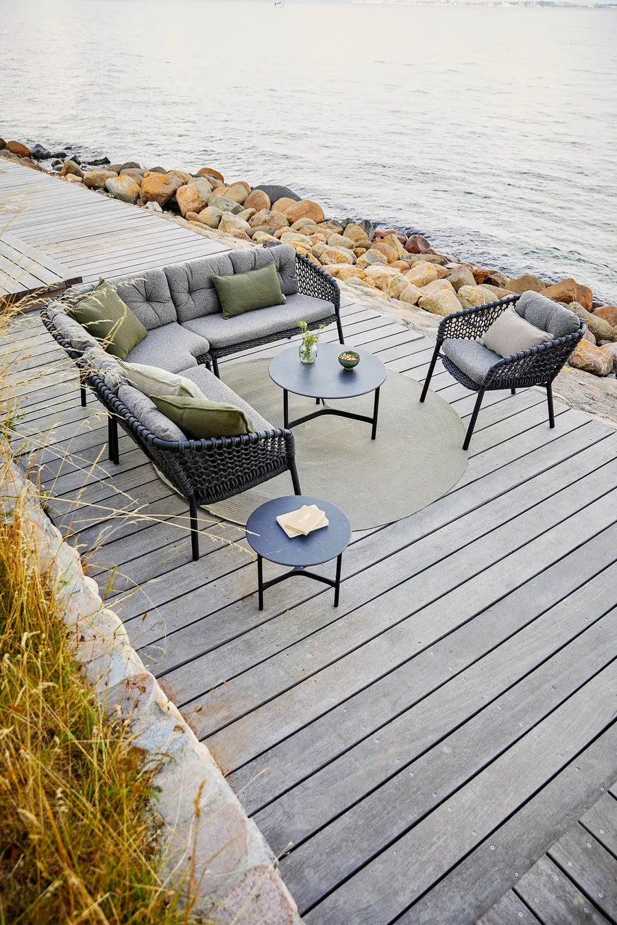 Ocean Hjørnemodul, soft rope fra Cane-line - 5 - Jacobsen Plus