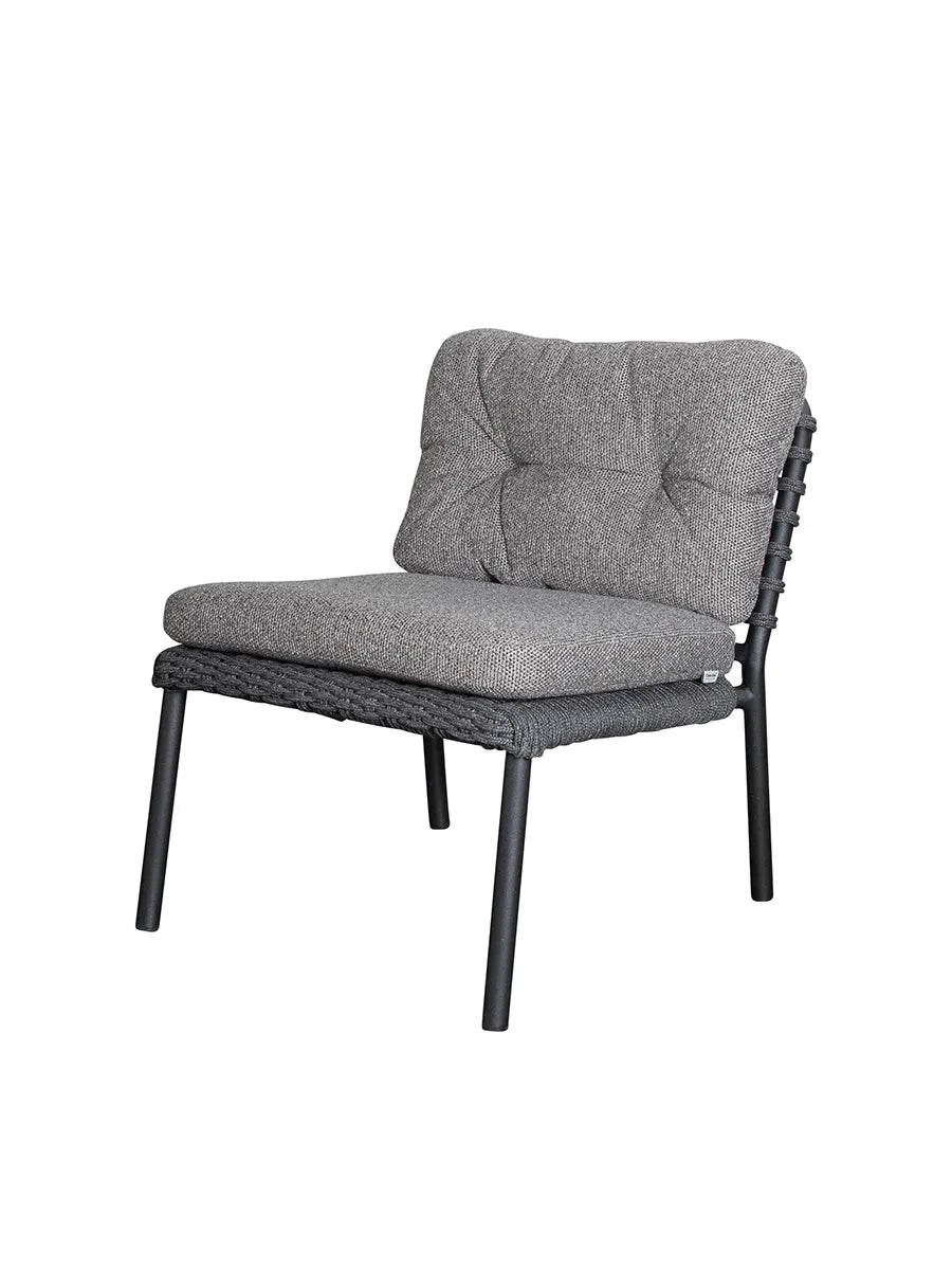 Ocean Enkeltmodul, soft rope fra Cane-line - Dark grey / Dark grey, Cane-line Wove - Jacobsen Plus