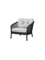 Ocean Large Lounge-Sessel, Soft Rope von Cane-line - Hellbraun - Cane-line Wove mit QuickDry & Airflow - Jacobsen Plus