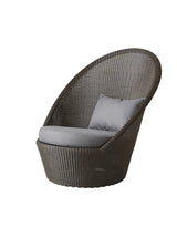 Kingston Solstol med hjul fra Cane-line - Mocca / Grey, Cane-line Natté inkl. QuickDry - Jacobsen Plus