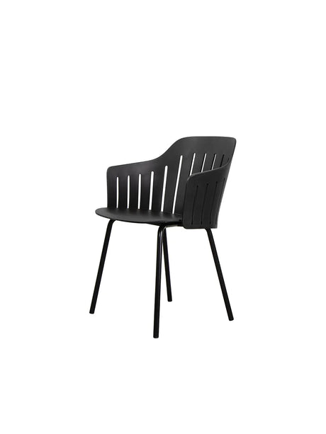 Choice Stuhl von Cane-line - Schwarz / Verzinkter Stahl-4-Beine-schwarz - Jacobsen Plus