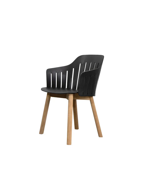 Choice Stuhl von Cane-line - Schwarz / Verzinkter Stahl-4-Beine-schwarz - Jacobsen Plus