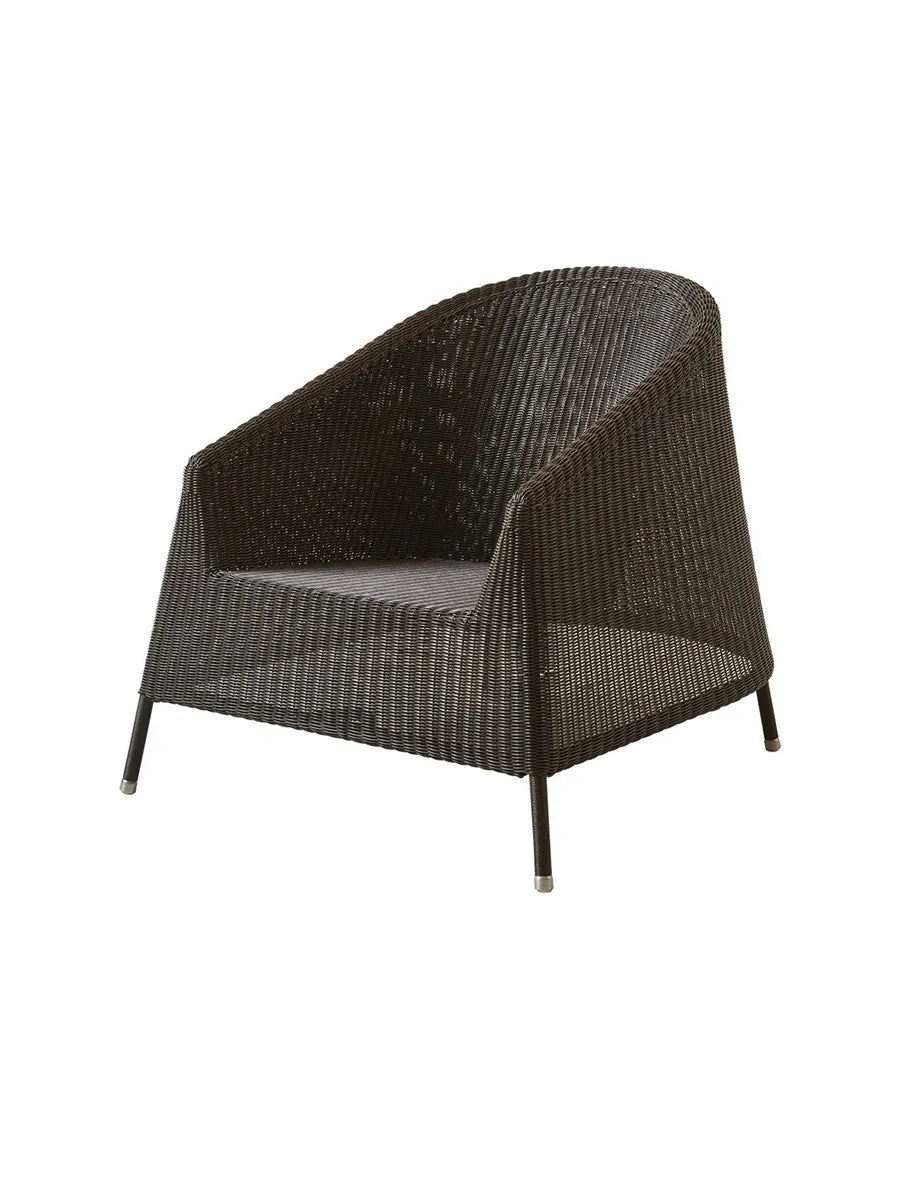 Kingston Lounge-Sessel von Cane-line - Mocca / Kein Kissen - Jacobsen Plus