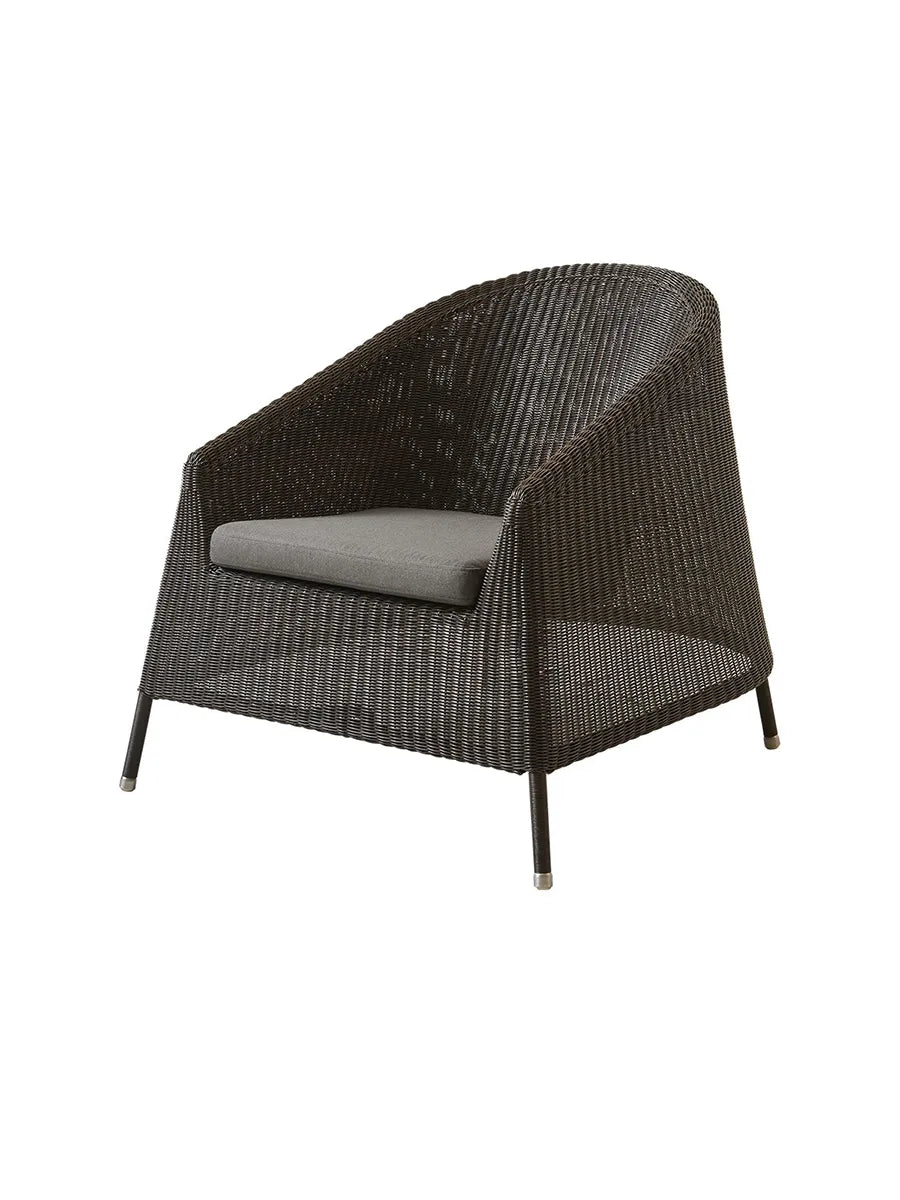 Kingston Lounge-Sessel von Cane-line - Mocca / Taupe, Cane-line Natté - Jacobsen Plus