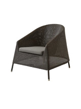 Kingston Lounge-Sessel von Cane-line - Mocca / Taupe, Cane-line Natté - Jacobsen Plus