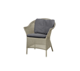Lansing Havestol fra Cane-line - Taupe / Grey- Cane-line Natté sæde - og ryghynde - Jacobsen Plus