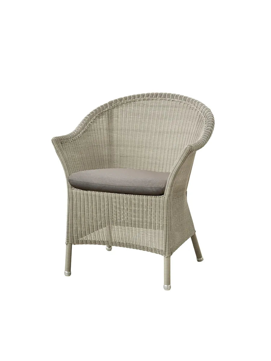 Lansing Havestol fra Cane-line - Taupe / Taupe - Cane-line Natté sædehynde - Jacobsen Plus