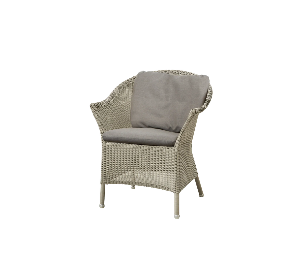 Lansing Havestol fra Cane-line - Taupe / Taupe- Cane-line Natté sæde - og ryghynde - Jacobsen Plus