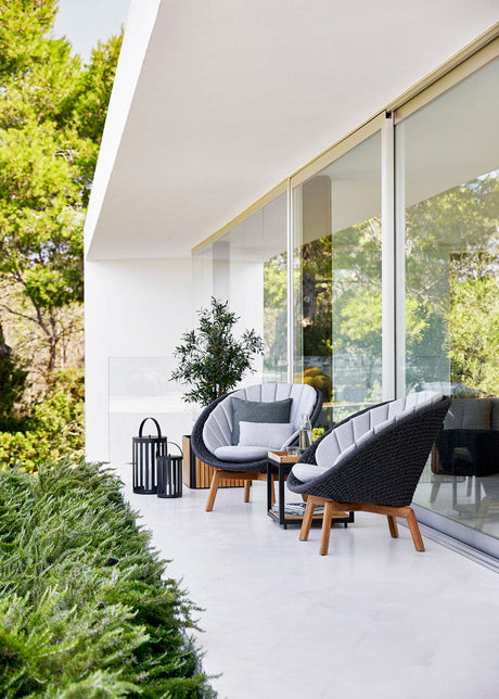 Peacock Loungestol, Soft Rope m/ben i teak fra Cane-line - 2 - Jacobsen Plus