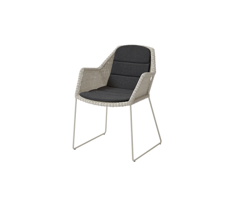 Breeze Stuhl inkl. Kissen von Cane-line - Sand / Black - Cane-line Natté - Jacobsen Plus