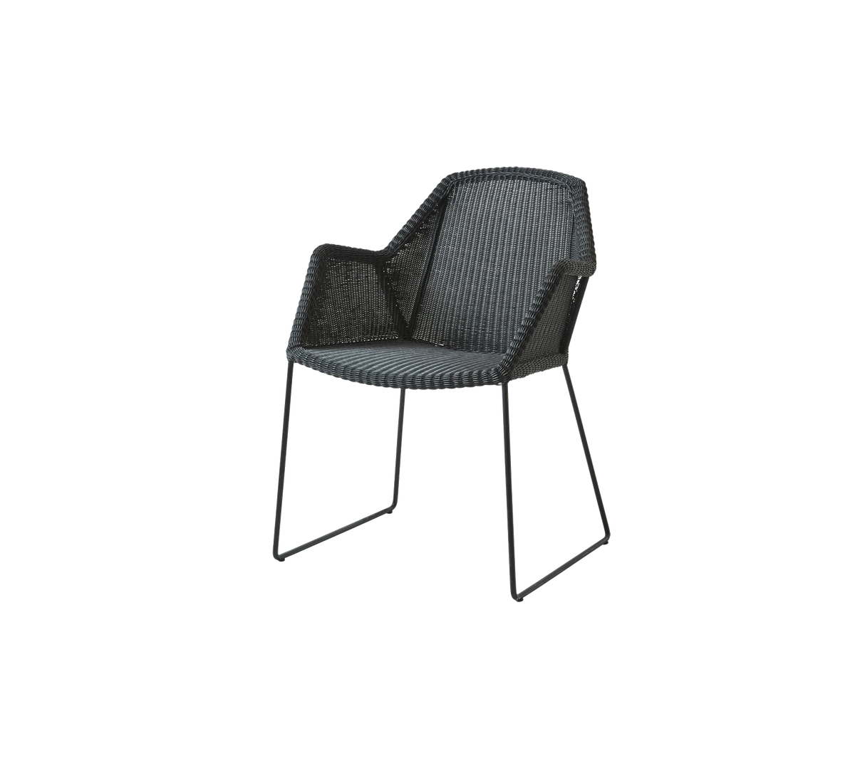 Breeze Havestol m. Meder Stel fra Cane-line - Black - Jacobsen Plus