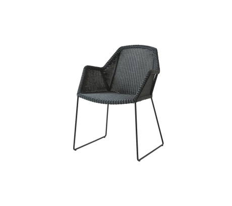 Breeze Gartenstuhl mit Kufengestell von Cane-line - Schwarz - Jacobsen Plus