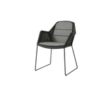 Breeze stol inkl. hynde fra Cane-line - Black / Taupe - Cane-line Natté - Jacobsen Plus