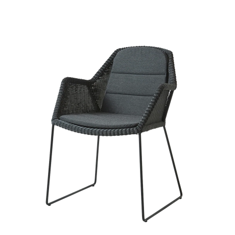 Breeze Stuhl inkl. Kissen von Cane-line - Schwarz / Black - Cane-line Natté - Jacobsen Plus