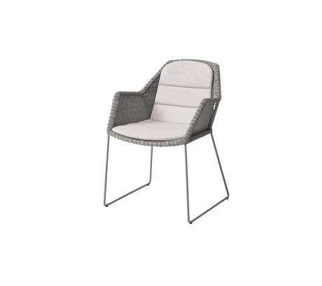 Breeze Stuhl inkl. Kissen von Cane-line - Taupe / Sand - Cane-line Natté - Jacobsen Plus