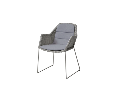 Breeze Stuhl inkl. Kissen von Cane-line - Taupe / Grey - Cane-line Natté - Jacobsen Plus
