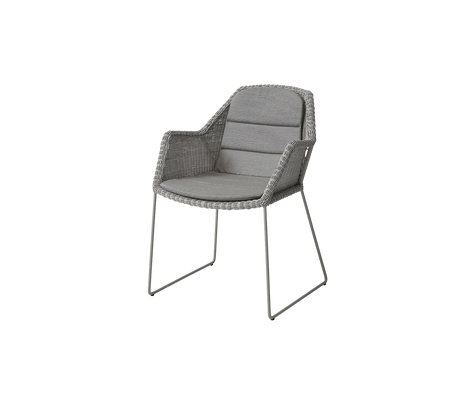 Breeze Stuhl inkl. Kissen von Cane-line - Taupe / Taupe - Cane-line Natté - Jacobsen Plus