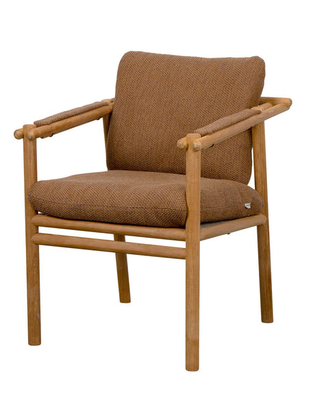 Sticks Gartenstuhl, Teak von Cane-line - Kurkumagelb, Cane-line Rise - Jacobsen Plus
