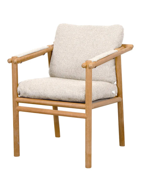 Sticks Gartenstuhl, Teak von Cane-line - Kurkumagelb, Cane-line Rise - Jacobsen Plus