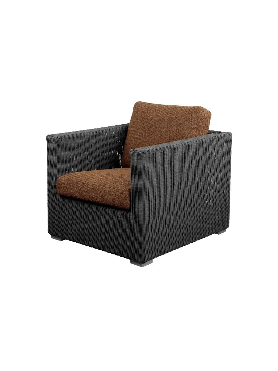 Chester Loungestol fra Cane-line - Graphite / Umber Brown, Cane-line Rise - Jacobsen Plus