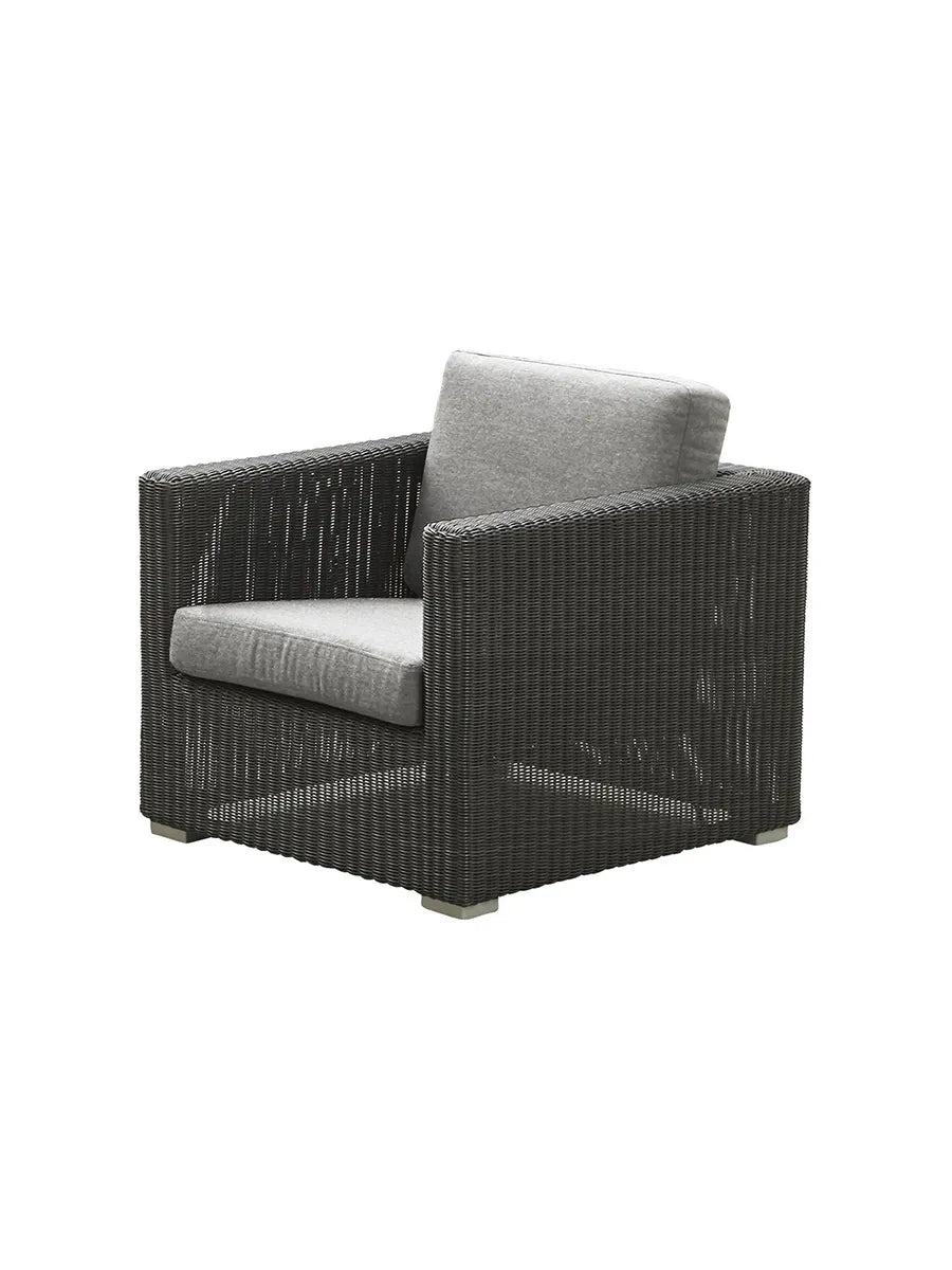 Kissenset für Chester Lounge-Sessel von Cane-line - Hellgrau, Cane-line Natté - Jacobsen Plus