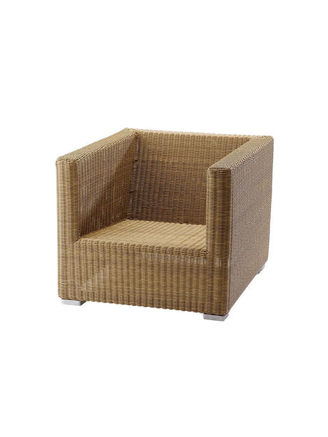 Chester Lounge-Sessel von Cane-line - Natürlich / Kein Kissen - Jacobsen Plus